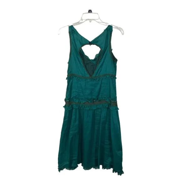 Urban Outfitters Lux Victorian Steampunk Green Midi Dress Size 5 - Image 8