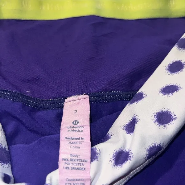 Lululemon Presta Skirt Bruised Berry / High Noon Dot White / Bruised Berry sz 2 - Image 4