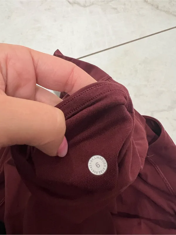 Lululemon Burgundy Align High Rise Pant with Pockets 25" Size 6 US - Image 5