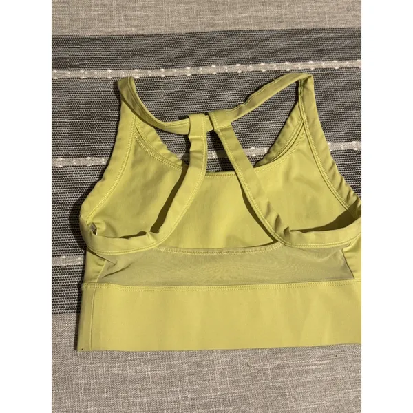 Nike‎ Air Sport Bra Light Yellow Racerback Athletic XS - Image 4