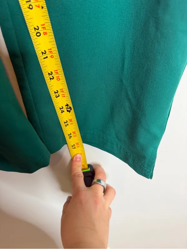 FIGS Yola High Rise Scrub Pants Womens 3XL Petite Green Straight Leg Cargo - Image 5