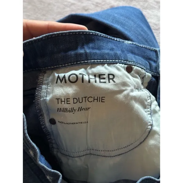 MOTHER Women's The Dutchie Jeans‎ Blue Denim size 25 - Image 4
