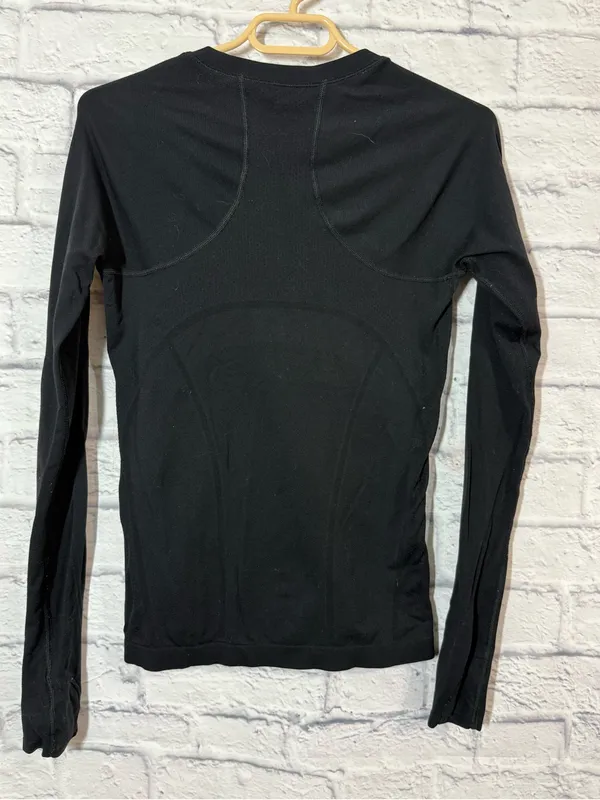 Athleta Black Long-Sleeve Crewneck Performance Tee, XS - Image 2
