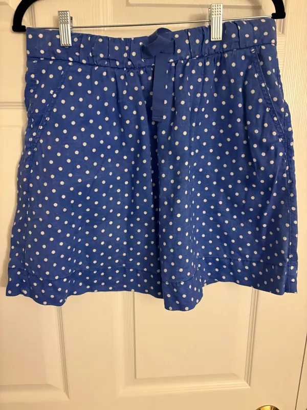 J.Crew Skirt Mini Blue Polka White Dot 6 - Image 2