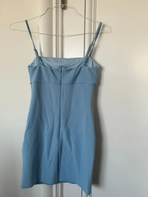 Hello Molly LIGHT BLUE Mini Dress (Peachy Moments Mini Dress) - Image 9