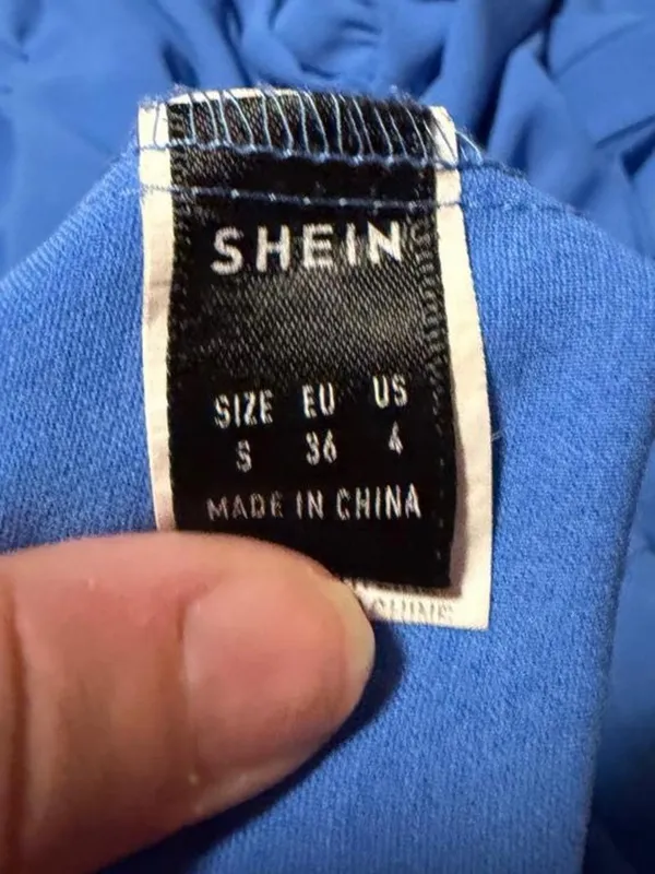 SHEIN Blue Tiered Dress for Women - Image 3
