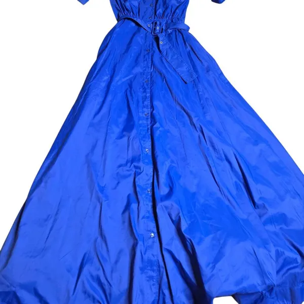 Staud Lapis Blue Millie‎ Maxi Dress Size: 4 - Image 3