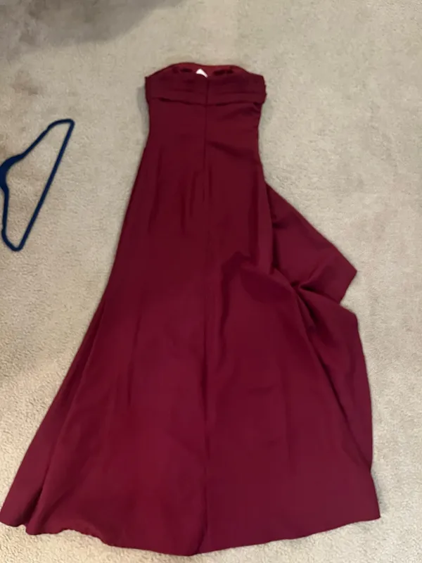 Side Slit Maxi Dress Red Size 4 - Image 3