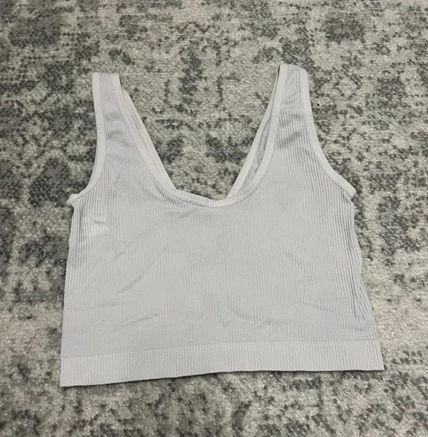 Target White  Ribbed Tank - Image 2
