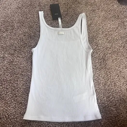Fabletics NWT white cotton tank - Image 2