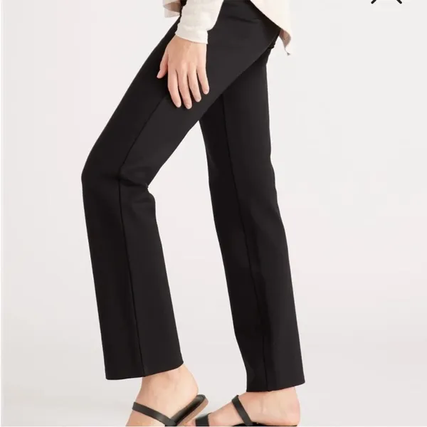New Quince Ultra Stretch Ponte Straight Leg Pants Women’s extra small‎ XS Black - Image 4