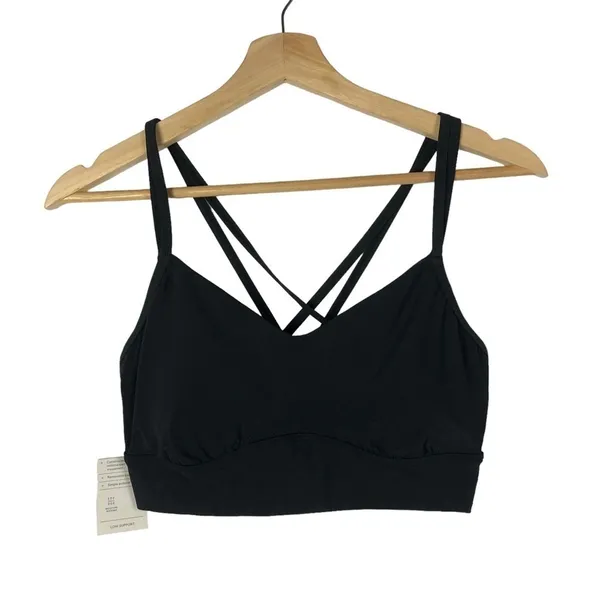 All In Motion Black Strappy‎ Low Support Sports Bra M - Image 3