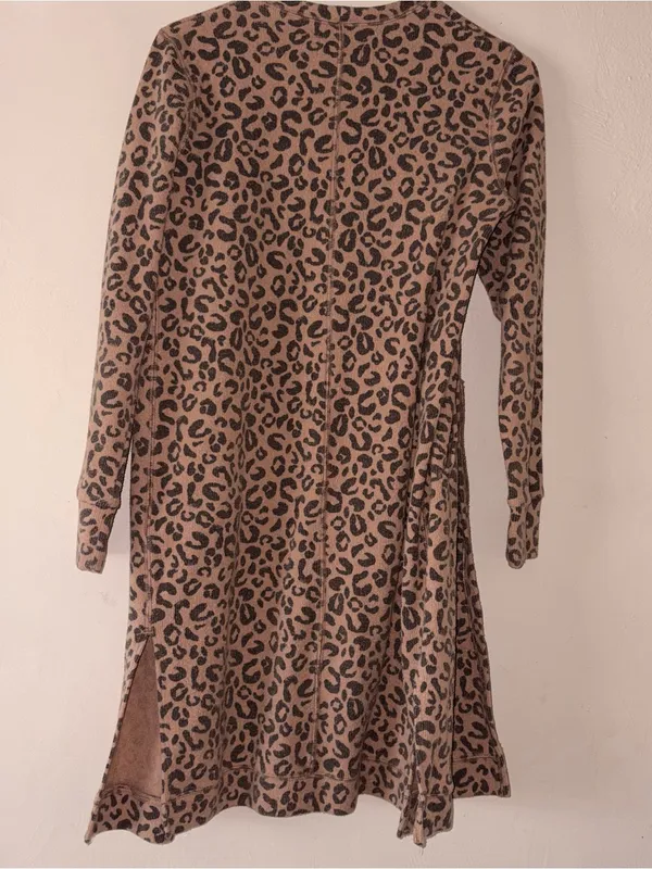 Abercrombie & fitch leopard print long cardigan sweater XS - Image 3
