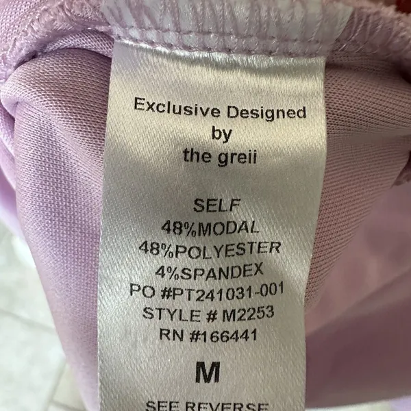 The Greii Sweatshirt Women’s Med Purple Baggy Boxy Oversized Minimalist Pastel - Image 4