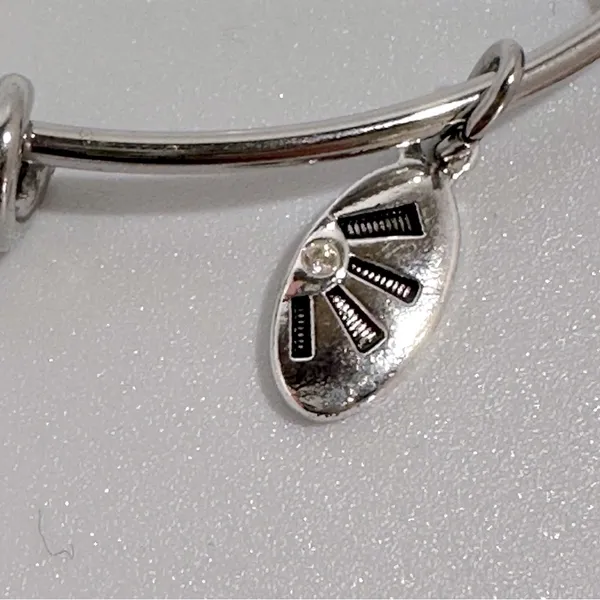 Shine I Love My Dog Silver Tone Stainless Steel Charm Bangle Bracelet Neutral - Image 3