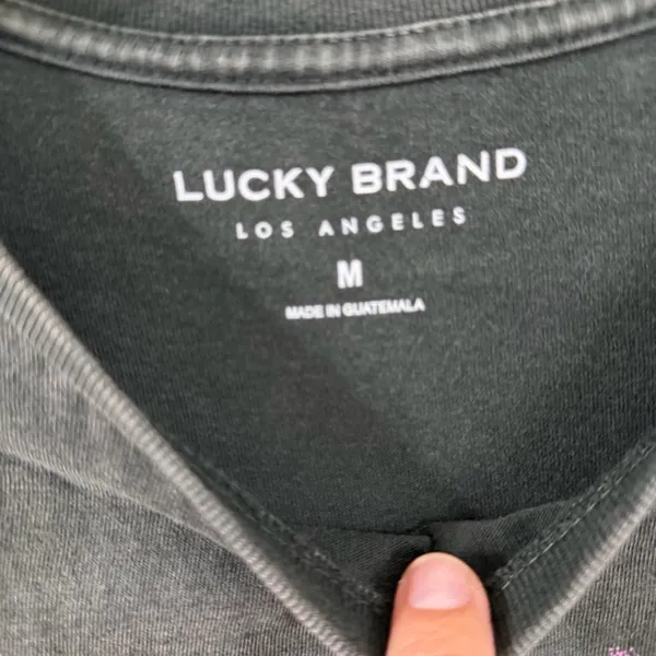 Lucky Brand Dark Gray Tee - Image 2
