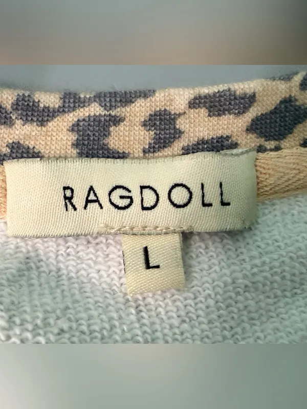 Ragdoll LA Super Oversized Printed Sweatshirt in Brown Leopard size Large - Image 8