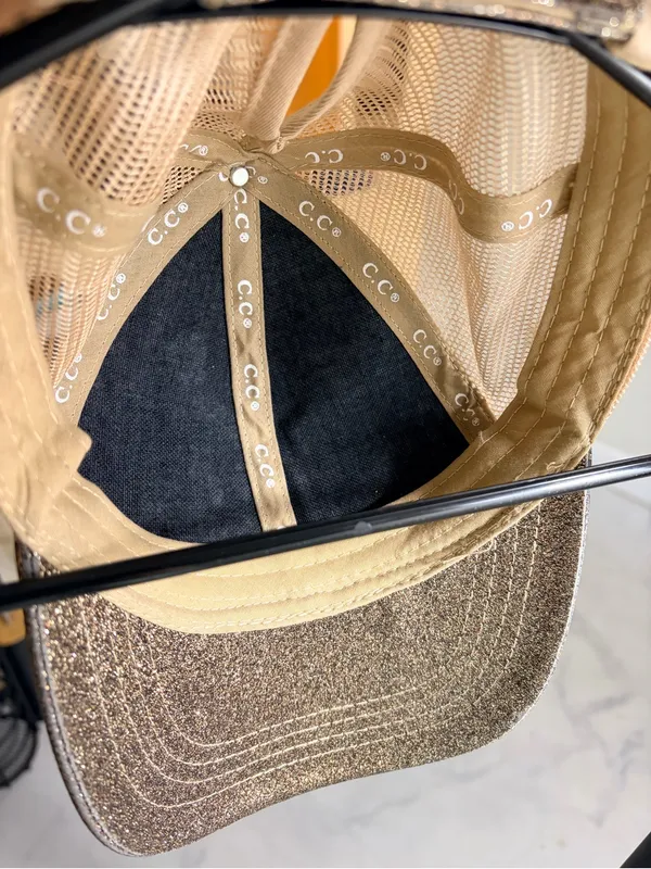 CC Boutique Brown Mesh Trucker Cap - Image 6