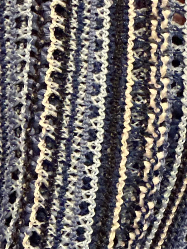 BECCA‎ Striped Wide-Leg Coverup Pants - Navy & White nwt med - Image 3