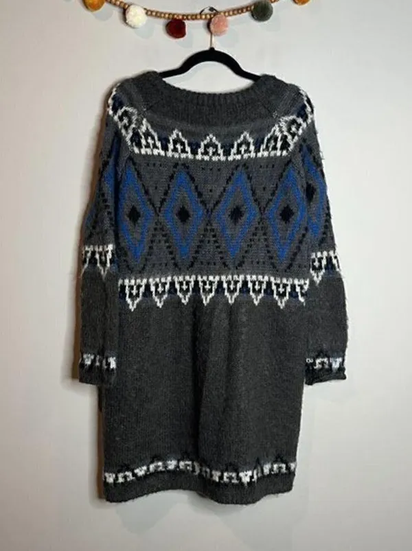 Free People Frosted Fair Isle cardigan sweater - Image 6