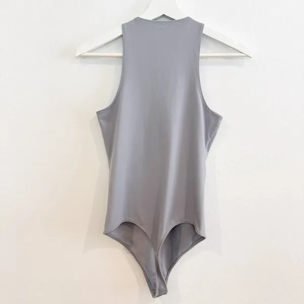 Abercrombie Sleeveless High‎ Neck Seamless Soft AF Bodysuit Casual Summer Small - Image 5