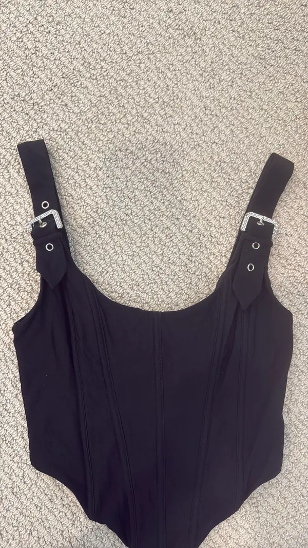 White Fox Corset Top Boutique Black - Image 3
