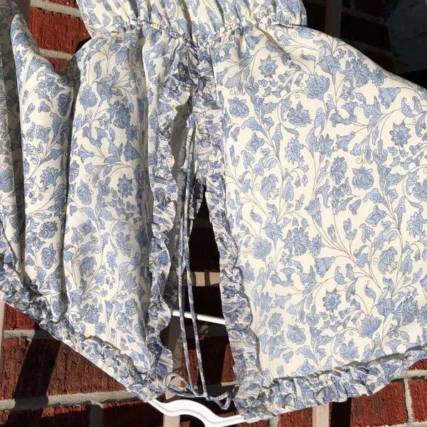 VICI Blue floral Mini dress Small - Image 11