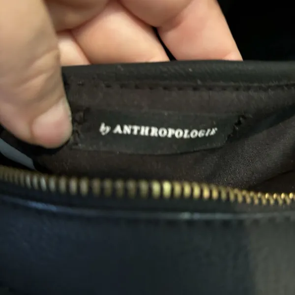 Anthropologie Women's Round‎ Black Chain Shoulder Bag - Image 7