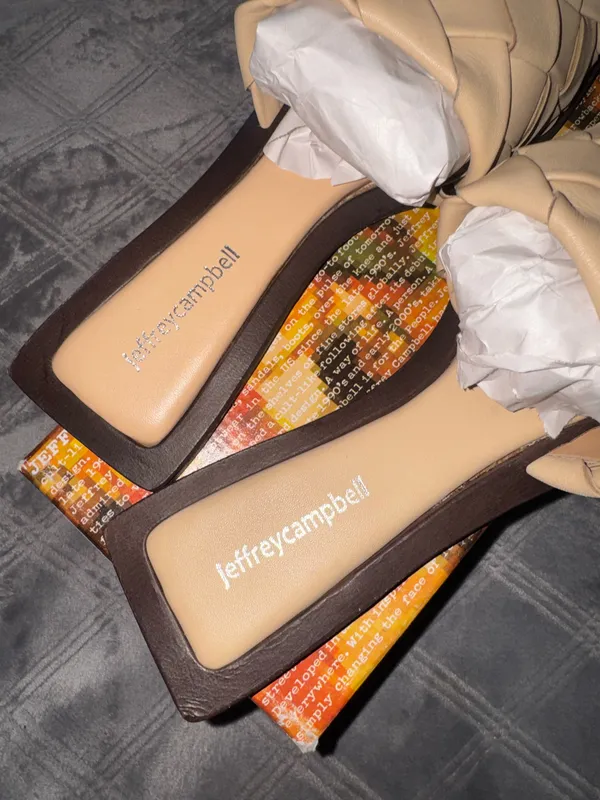 Jeffrey Campbell Costello-L natural brown slide sandal size 9 - Image 4