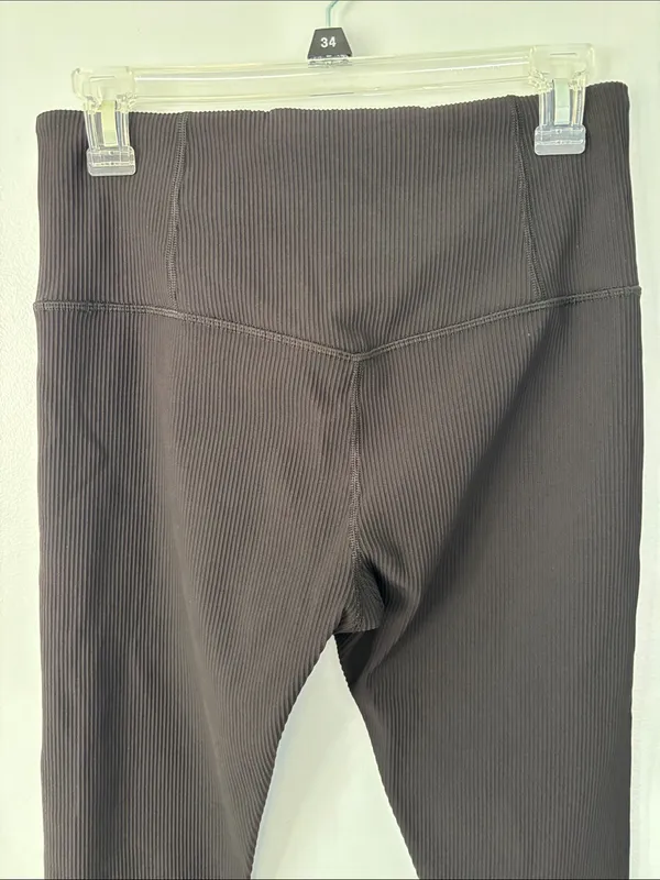 Athleta Elation Ultra High Rise Rib Legging Sz Large Yoga Pilates Pickleball - Image 8