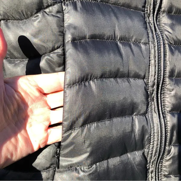 CB Sports Black Down Puffer Long Packable coat/Jacket S - Image 3