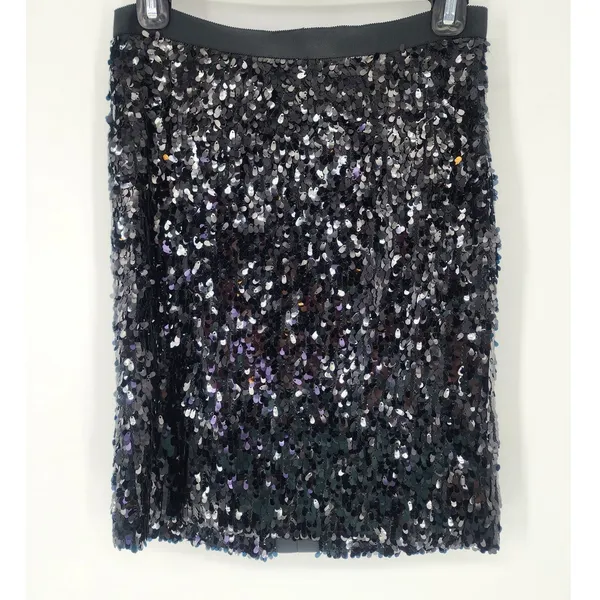 Vintage Teenflo Sequin Mini Skirt Black– Women’s 2 - Image 2