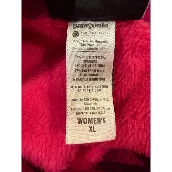Patagonia Polartec Thermal Pro Vest Womens XL Pink Full Zip Fleece Gorpcore - Image 8