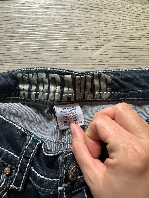 2010 Hydraulic micro boot denim jeans - Image 3