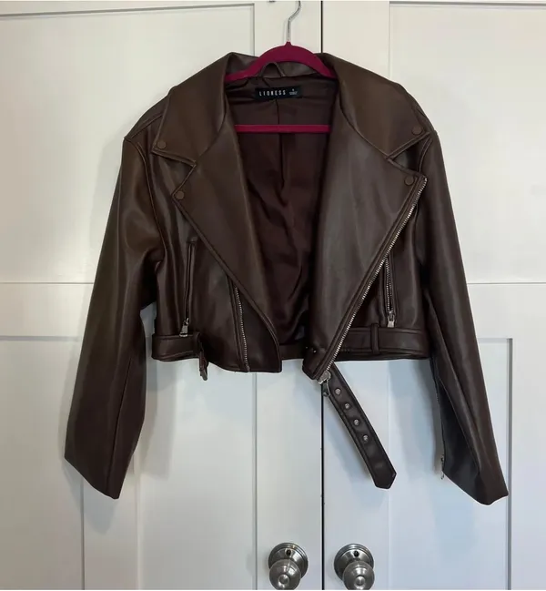 Princess Polly Leather Jacket - Image 10