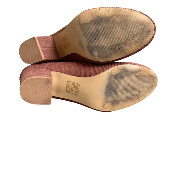Journee Collection Women Brown Corduroy Block Heel Pumps Shoes Size 9‎ Casual - Image 7