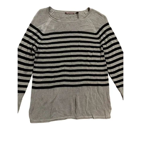 525 America black & light brown‎ knit sweater sz small - Image 6