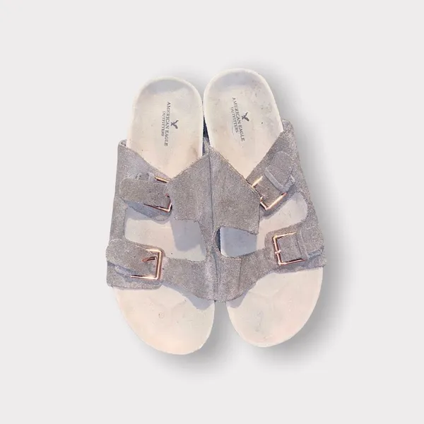 American Eagle Tan Suede Sandals Shoe Size 10 - Image 4