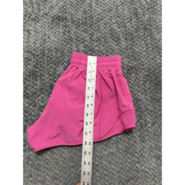 LULULEMON Women's Speed Up Shorts Pink stretch Black Size 6 - Image 10