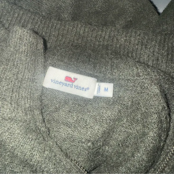 Vineyard Vines Sweater Alpaca Blend Pullover Zipper Neck Poncho Size Medium - Image 8