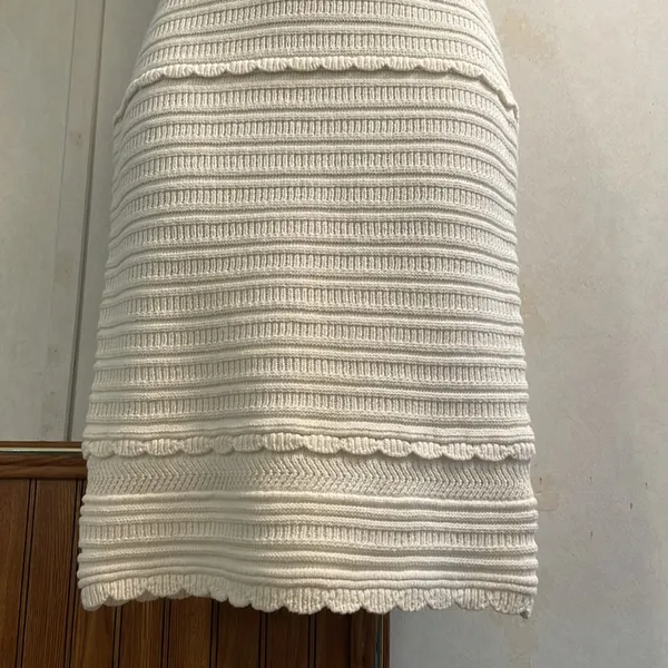 Chelsea and Violet extra small dress‎ crochet off-white EUC like new with… - Image 4