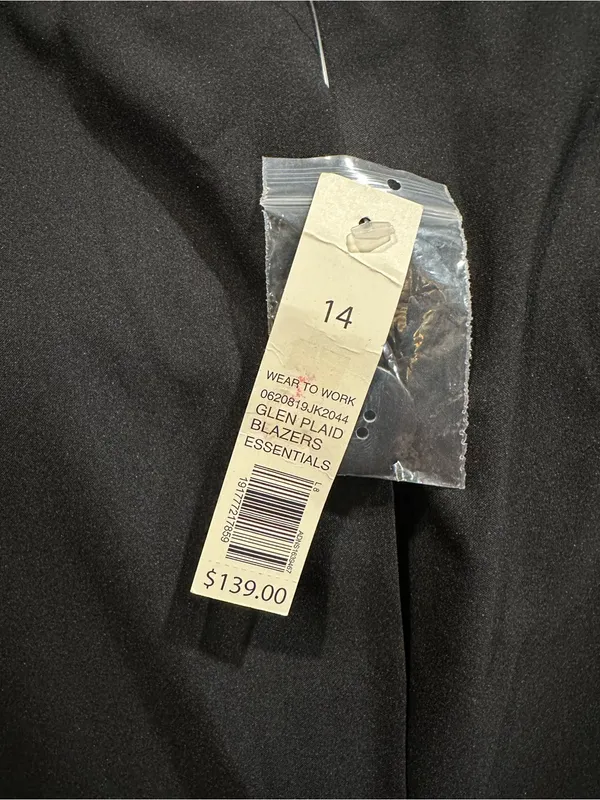 The Limited Glen Plaid Double‑Breasted Blazer – NWT – Size 14 - Image 9