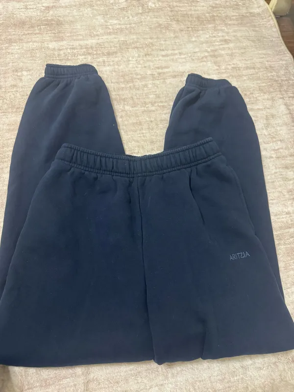 Aritzia cozy fleece navy sweatpants size xxs - Image 2