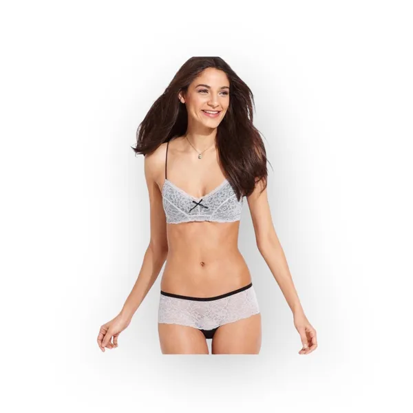 new Honeydew Intimates ❁ Elegance Lace Bra ❁ Black with White Lace Overlay ❁ L ❁ - Image 5