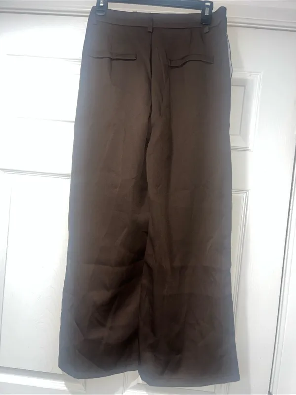SHEIN Brown Wide-Leg Dress Pants - Image 2