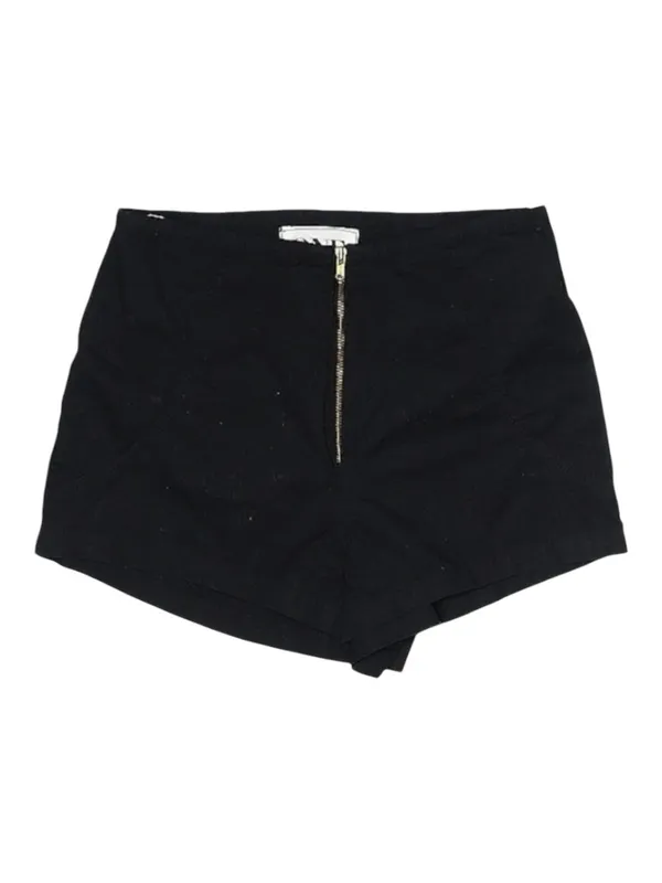 One Teaspoon ✌︎︎ High Waist Exposed Zip Front Lightweight Shorts ✌︎︎ Black XXS - Image 4