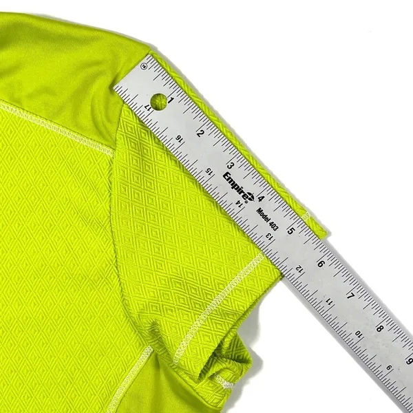 Pearl Izumi Medium Womens Hi-Vis Green Yellow Cycling Jersey‎ Half Zip EUC - Image 9