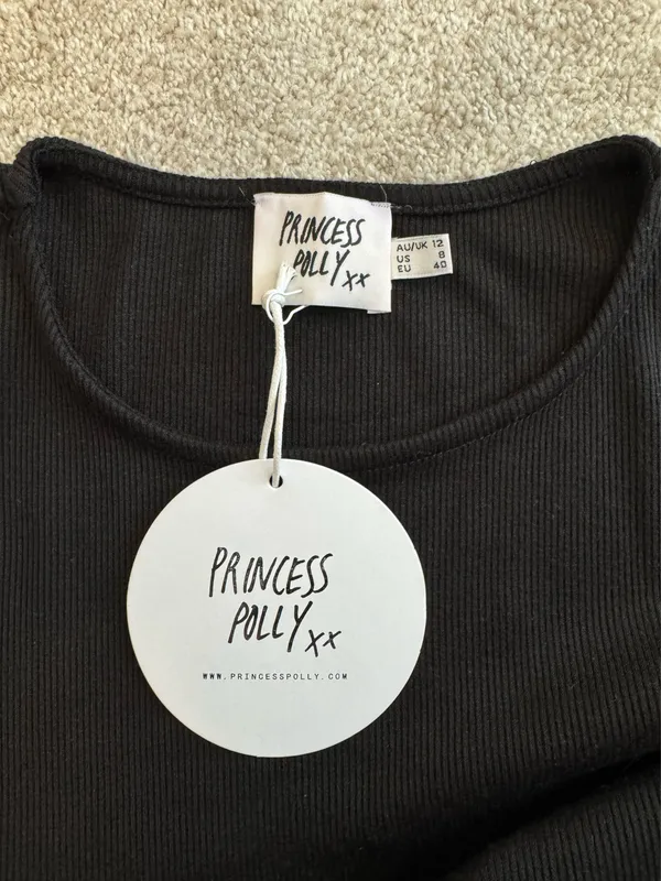 Black Princess Polly Mini Dress - Image 3