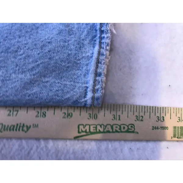 Abercrombie & Fitch‎ The Dad High Rise Jeans Womens 27/4R Blue Cross Over Denim - Image 5