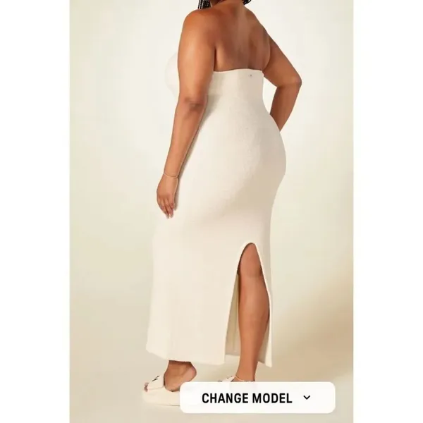 YITTY Pet Me Strapless Maxi Dress 2X On My Ivories #200 - Image 2